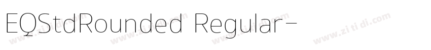 EQStdRounded Regular字体转换